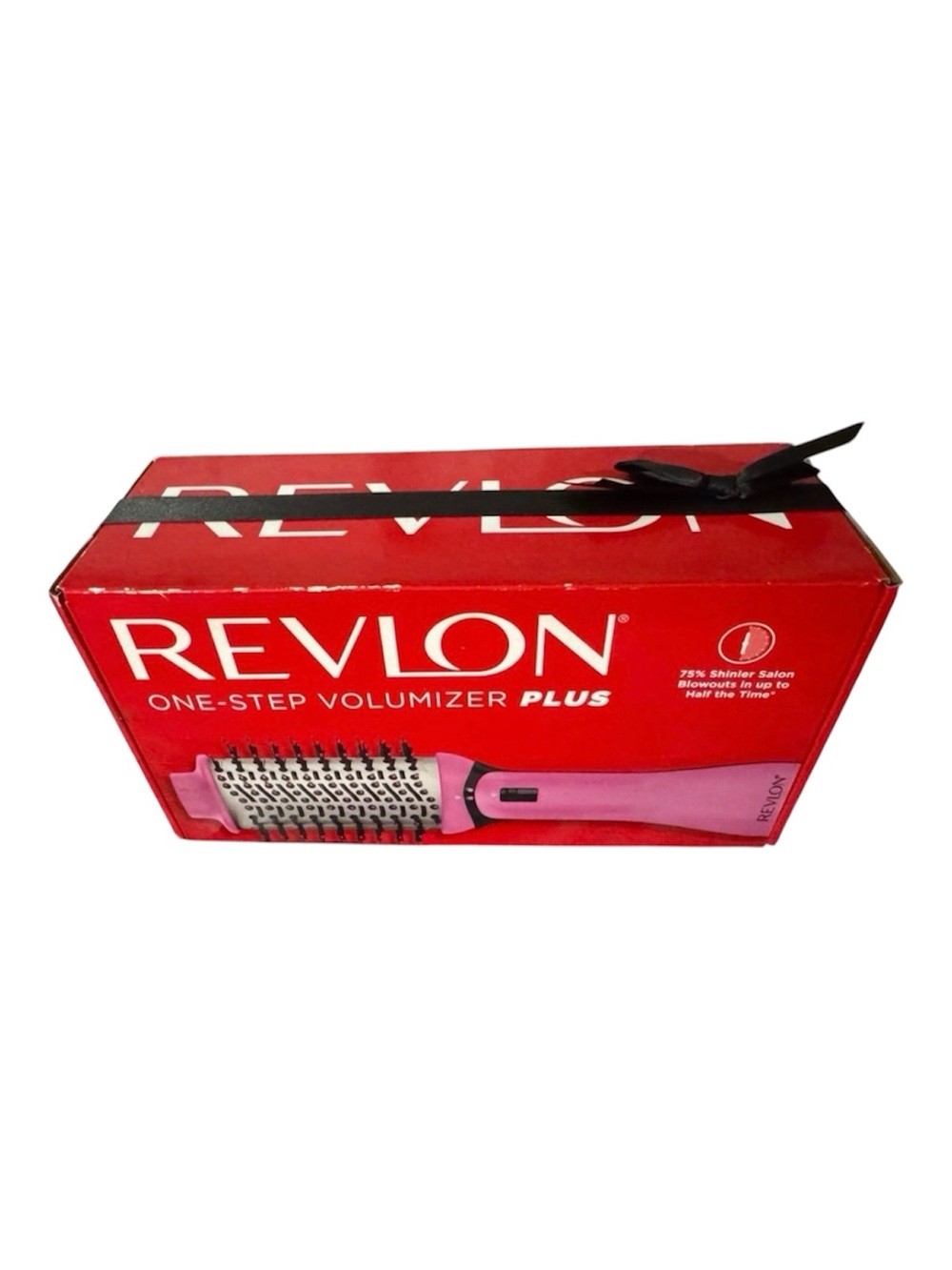 Revlon Pink and Black One-Step Volumizer Plus Hot Air Brush